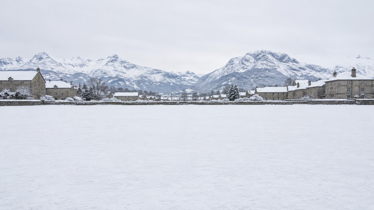 Sfondo Neve: Piazza innevata